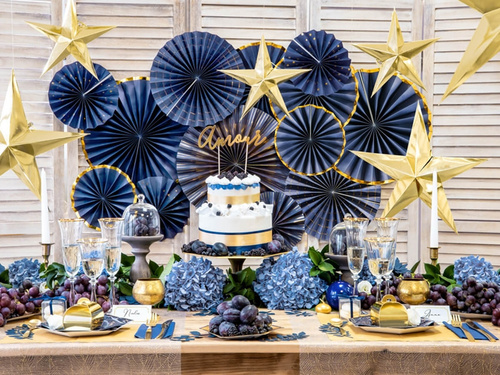 Lumânare cu disc plutitor metalizat, 40 mm, aurie