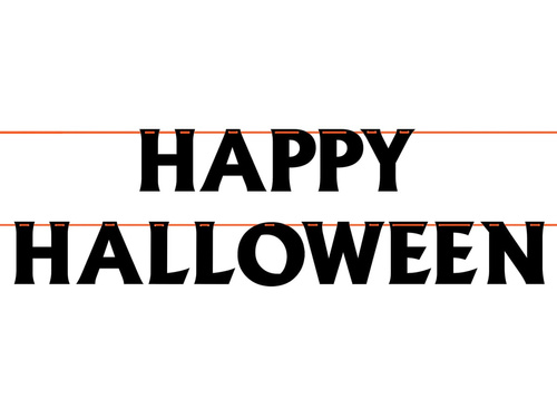 Banner Halloween fericit - 500 cm - 1 buc.