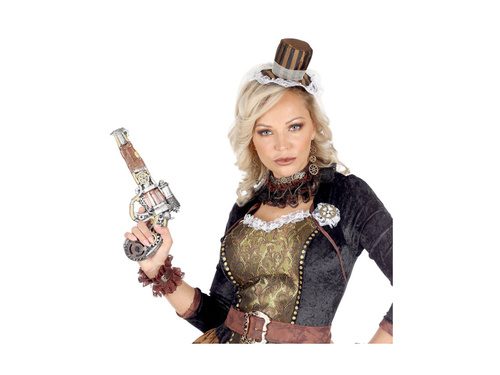 Revolver Steampunk din spumă de latex - 32 cm