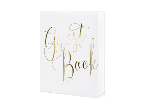 Carte de invitați de nuntă albă - 22 pagini