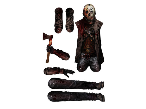 Decor pentru ușă Ucigaș mascat pentru Halloween - 1 buc.