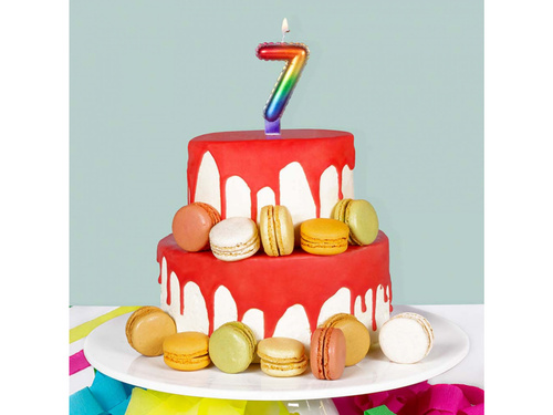 Lumânare numerică colorată - 1 - unu