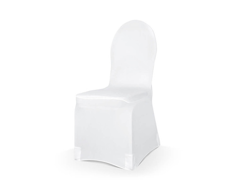 Husă din țesătură mată - alb - nuntă - 1 buc.