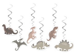 Decorațiuni suspendate pentru ziua de naștere Dinozauri - 6 buc.