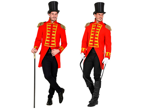 Costum în roșu, frac de paradă