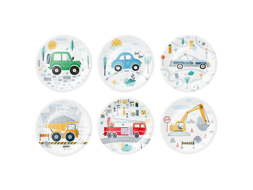 Farfurii aniversare Cars - 18 cm - 6 buc.