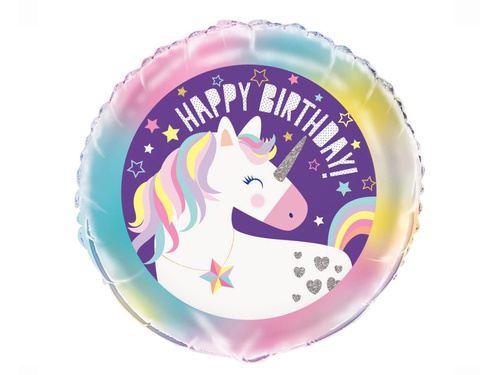 Balon cu folie Unicorn - 46 cm - 1 buc.