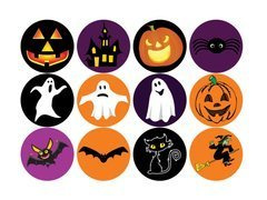 Wafers pentru brioșe brioșe Halloween MIX