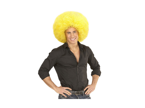 Peruca afro galbenă mare de înaltă calitate