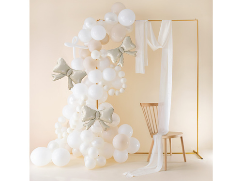 Balon din folie Fundă bej - 55 x 42 cm - 3 buc.