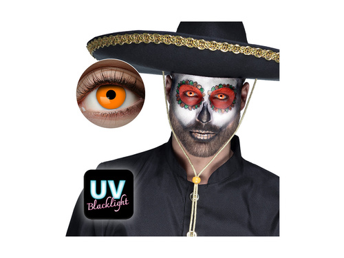 Lentile de contact UV Flash portocalii - 1 lună