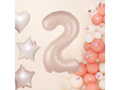 Balon din folie caramel numărul 2 - 100 cm - 1 buc.