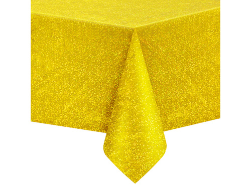 Față de masă holografică aurie - 137 x 274 cm - 1 buc.