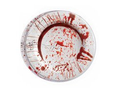 Farfurii de Halloween însângerate - 23 cm - 6 buc.