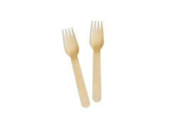 Furculițe din lemn - 10 buc.