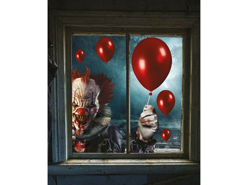 Decorațiuni electrostatice pentru ferestre Clovn - 1 set