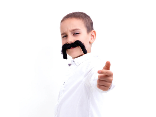 Motociclist cu mustață neagră - 1 buc.