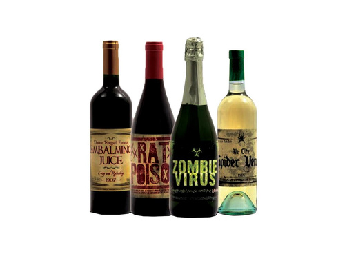 Etichete pentru sticle de Halloween - 8 buc.