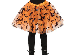 Fustă portocalie cu lilieci - 30 cm - 1 buc.