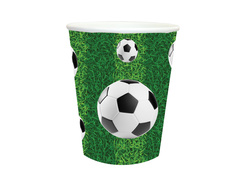 Pahare de hârtie Fotbal - 250 ml - 6 buc.