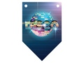 Disco pavilion agățat banner - 5 m
