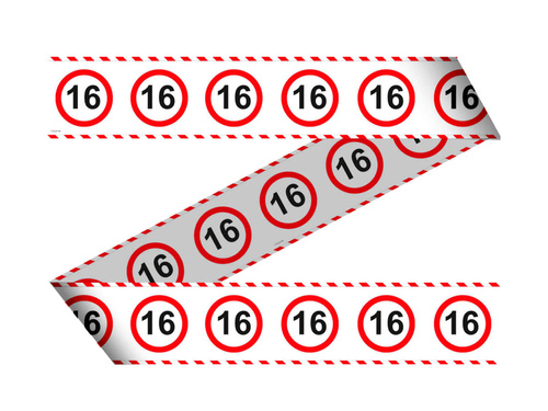 Banner bandă Semn de interdicție 16tka - 15 m - 1 buc.