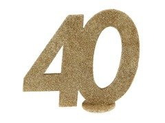 Decorațiuni de masă Forty gold 40s - 1 buc.