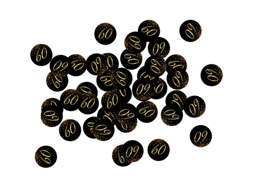 Confetti „Sparkling” pentru aniversarea de 60 de ani – 36 de bucăți.