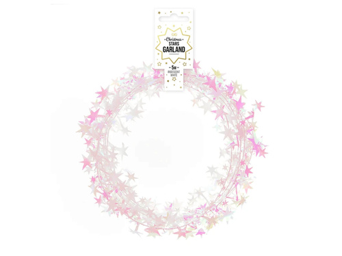 Lanț stea iridescent - 500 cm - 1 buc.