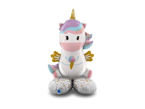 Balon unicorn mare din folie - 44" - 1 buc.