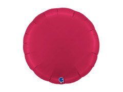 Cherry satin balon rotund din folie - 30" - 1 buc.