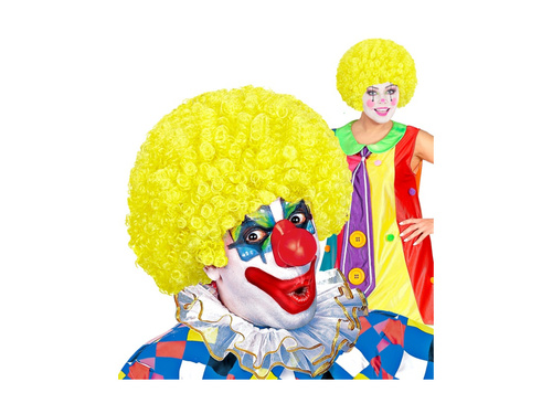 Peruca clovn creț păr afro galben