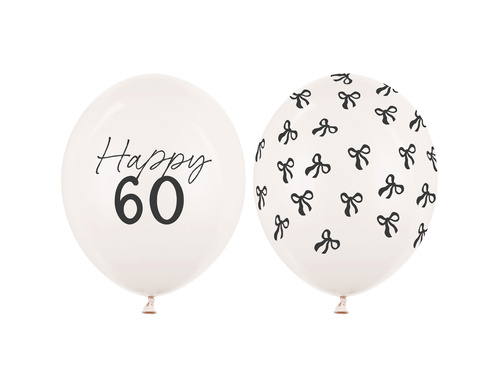 Set de baloane din latex pentru a 60-a aniversare - 30 cm - 50 buc.