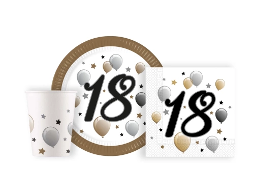 Set aniversar pentru a 18-a aniversare - 36 buc.