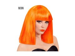 Peruca neon portocalie Showgirl
