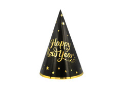 Capace de hârtie Happy New Year - 6 buc.