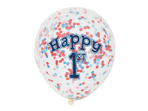 Baloane confetti - 31 cm - 6 buc.