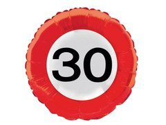 Balon din folie Semnul Prohibiției - 30 - 46 cm - 1 buc.