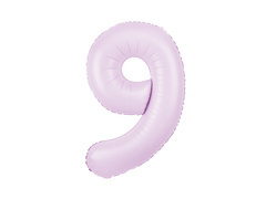 Balon folie liliac numărul 9 - 100 cm - 1 buc.