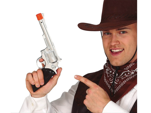 Revolver cowboy din argint - 32 cm - 1 buc.