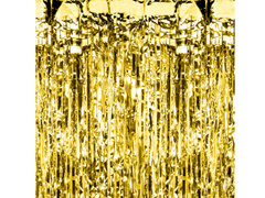 Perdea metalică aurie - 200 cm x 100 cm