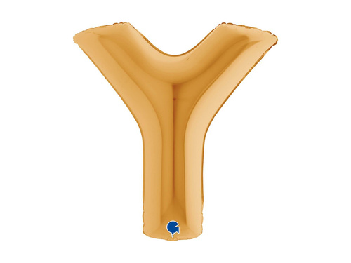 Balon din folie litera Y auriu - 40" - 1 buc.