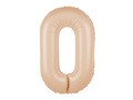 Balon folie caramel cifra 0 - 100 cm - 1 buc.