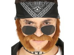 Mustață și perciuni maro - 1 buc.