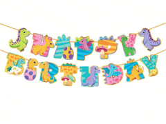 Ghirlandă Dinosaur Happy Birthday - 500 cm - 1 buc.