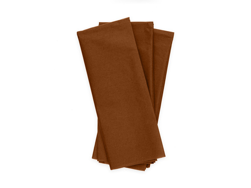 Hârtie decorativă pentru împachetat cadouri maro - 50 x 70 cm - 10 buc.