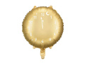 Balon din folie cu ceas auriu - 35 cm - 1 buc.