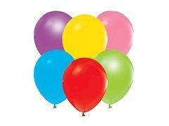 Baloane din latex pastelate, culori mixte - 30 cm - 10 buc.