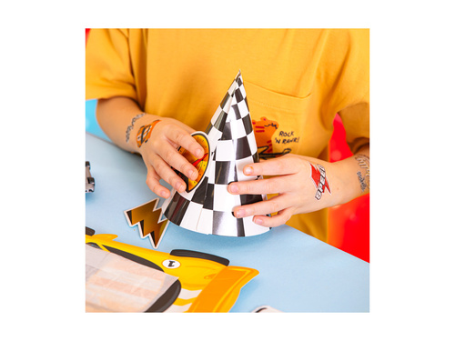 Pălării aniversare Racers - 16x10 cm - 6 buc.