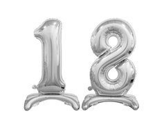 Set de baloane din folie 18 argint - 74 cm